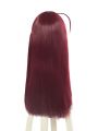 Women 65cm Long Wine Red Sapphire Anime Synthetic Hair Straight Cosplay Wigs