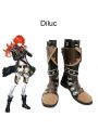 Game Genshin Impact Diluc Cosplay Shoes