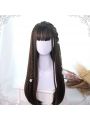 Fashion Lolita 65cm Long Straight Black Trendy Cosplay Wigs