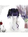 Fashion Lolita Long Curly Purple Gradient Grey 60cm Cosplay Wigs