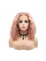 Fashion Long Curly Hair Pink Lace Front Wigs Cosplay Wigs