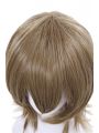Game Persona 5 Goro Akechi Short Curly Flaxen Synthetic Men Cosplay Wigs