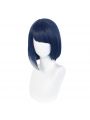 Game Genshin Impact Kujyo Sara Long Straight Blue Cosplay Wigs