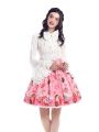 Women Girls Short Lolita Skirt Sweet Doughnut Chiffon Costume