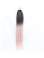 Fashion Long Straight Hair Gradient Pink Ponytail Lace Front Wigs Cosplay Wigs
