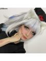 Hololive Gawr Gura CatShark Mixed Color Ponytail Cosplay Wigs