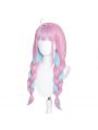 Hololive VTuber Minato Aqua Blue Pink Braided Cosplay Wigs