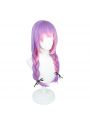 Hololive Vtuber Tokoyami Towa Purple Mixed Pink Cosplay Wig
