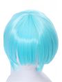 KILL LA KILL Inumuta Houka Short Blue Straight Synthetic Anime Cosplay Wigs