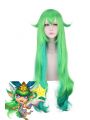 LOL Lulu 80cm Long Curly Mixed Color Cosplay Wig