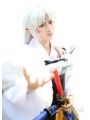 Long White Anime Inuyasha Straight Synthetic Men Cosplay Wigs 