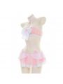 Pink Cat Sexy Lingerie Uniform Cosplay Costume