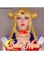 Sailor Moon Usagi Tsukino Long Straight Yellow Cosplay Wigs 130cm