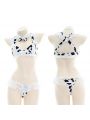Sexy Cow Print Lingerie Cosplay Costume