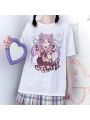Sweet Manga Girl T-Shirt JK Top