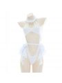 White Sexy Lingerie Cosplay Costume